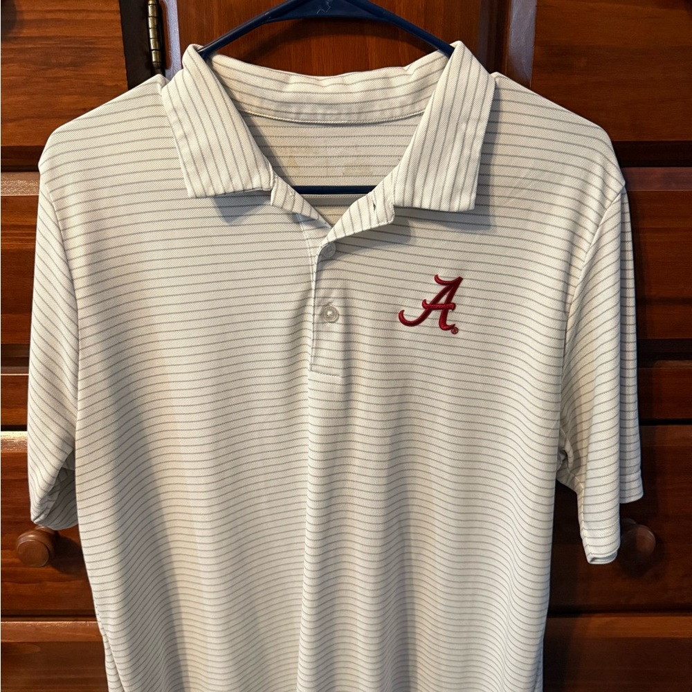 White Antigua Univ. of Alabama Crimson Tide Polo Shirt